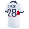 Camiseta de fútbol Paris Saint-Germain C. Soler 28 Segunda Equipación 23-24 - Hombre